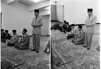 Bung karno sholat sunat di amerika